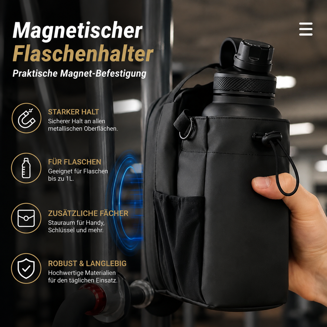 Roviere GymClip – Nie wieder Chaos im Fitnessstudio.